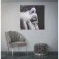 DRUK NA PŁÓTNIE Z APLIKACJAMI BEAUTIFUL LADY 80X2,8X80 cm